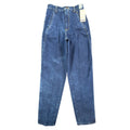 Zena Vintage 90s Jeans Womens 7 Blue Cotton Denim High Rise Tapered Leg NWT USA