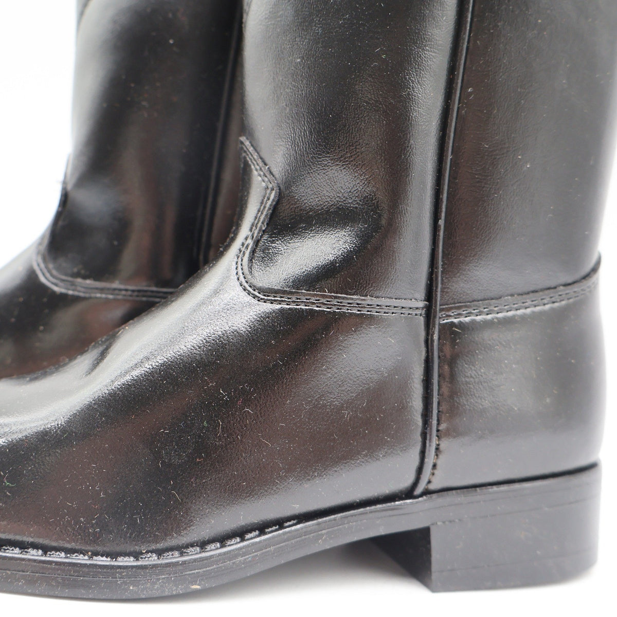 Texas Brand Roper Boots Youth Size 2 D Vintage Black Manmade Made in USA C1500 - take2supply