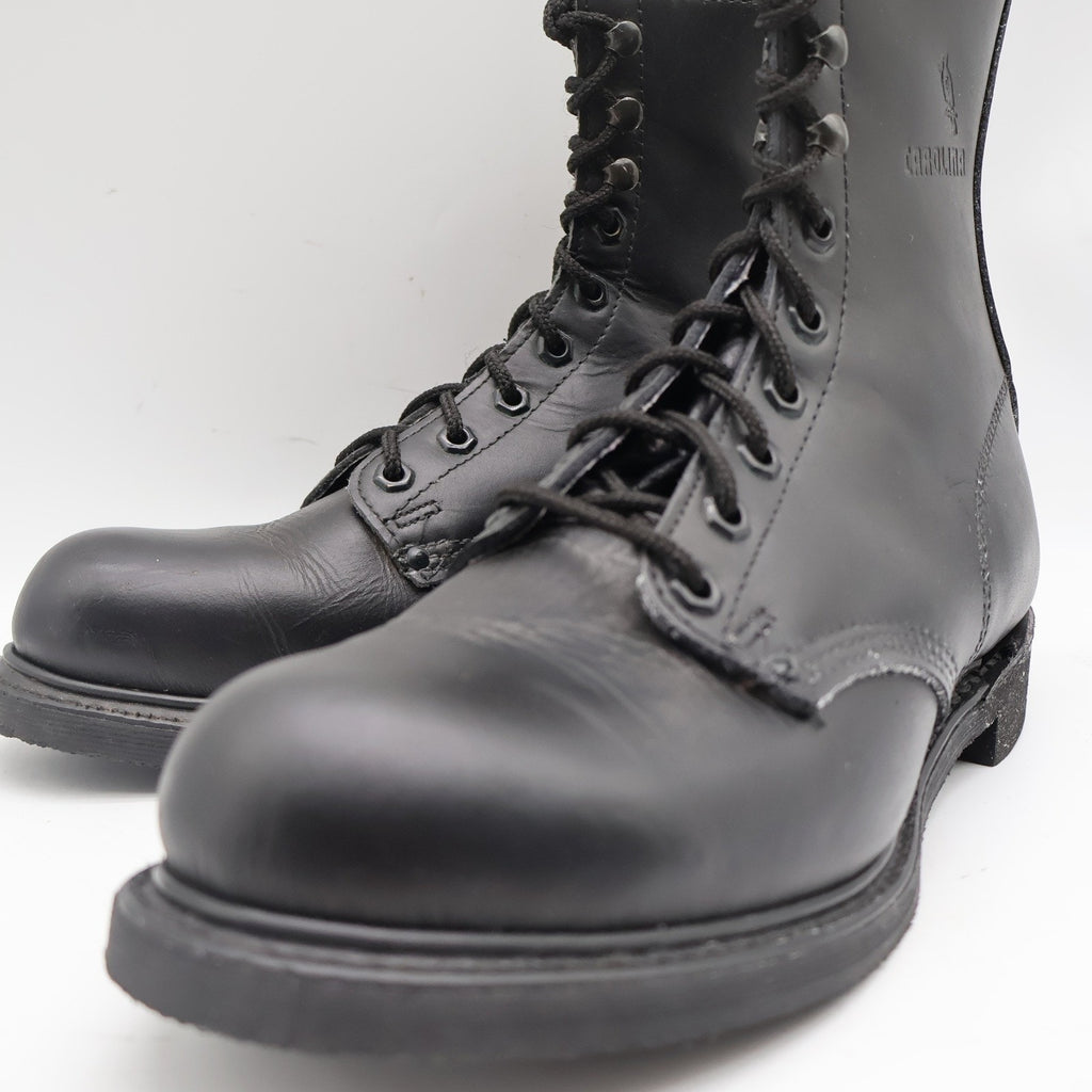 Carolina 849 Work Boots Mens 10.5 D Vintage Made in USA Black Leather Deadstock