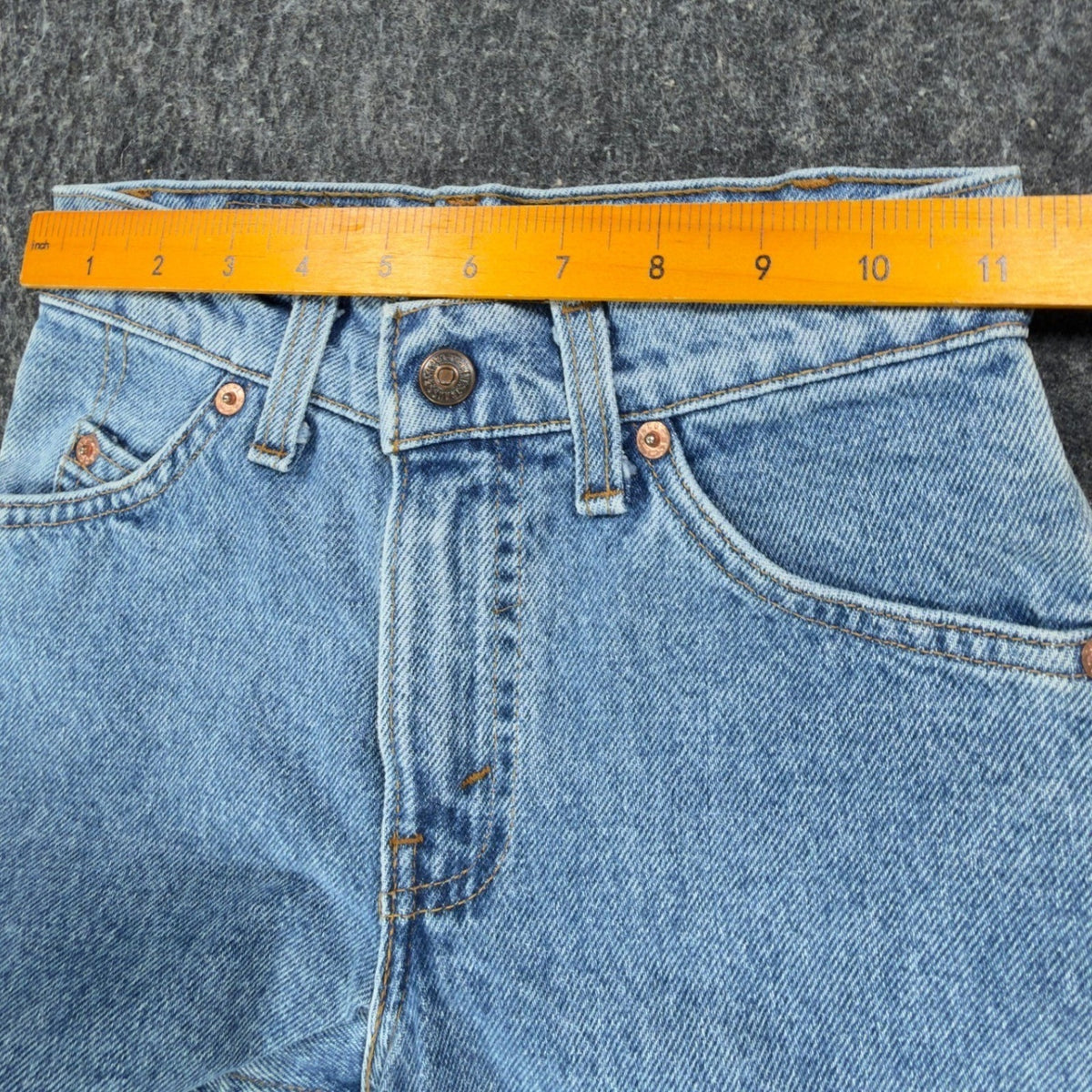 Levi's Vintage 90s 550 Shorts Women 9 Blue Denim Orange Tab USA NWT - take2supply