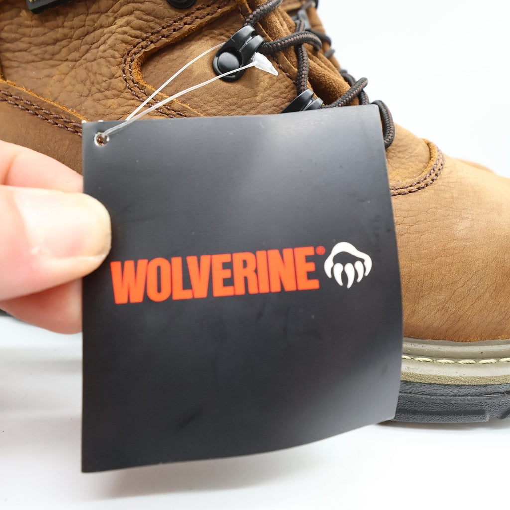 Wolverine Marauder 8 Work Boots Mens 8.5 Brown Leather Steel Toe NWT W02163