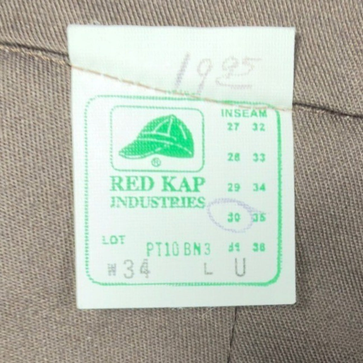Red Kap 90s Vintage Work Pants Mens 34 Brown Twill Deadstock NWT