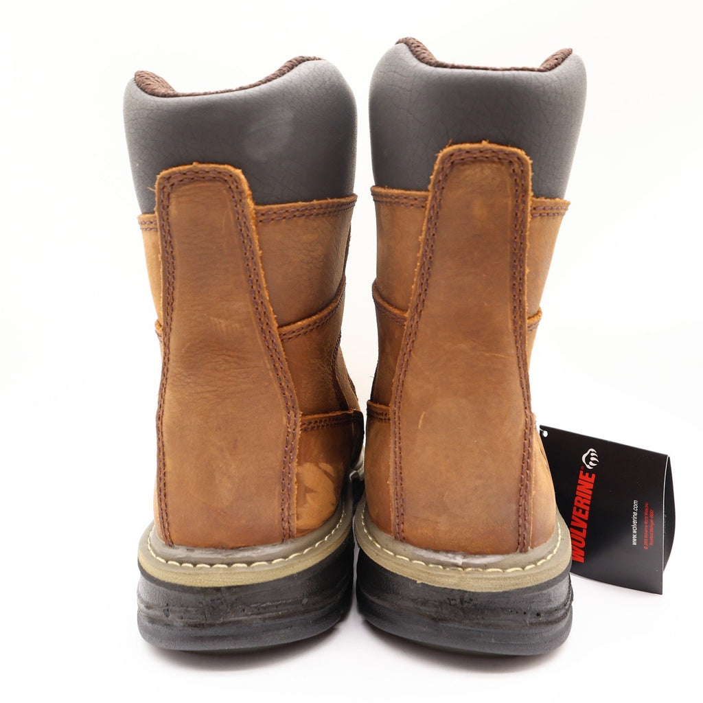 Wolverine Marauder 8 Work Boots Mens 8.5 Brown Leather Steel Toe NWT W02163