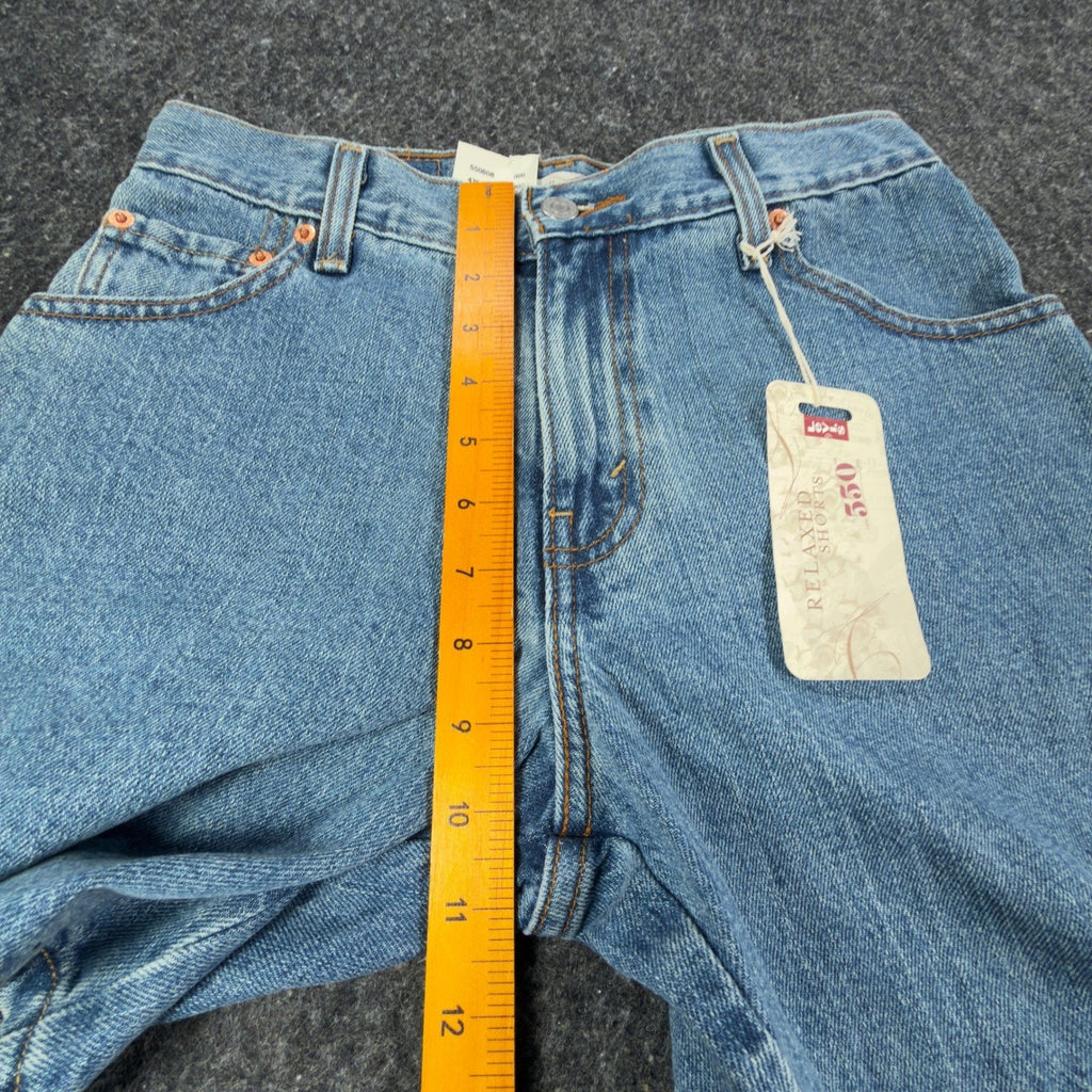 Levi's Y2K 550 Relaxed Shorts Misses 4 Blue Cotton Denim NWT Deadstock