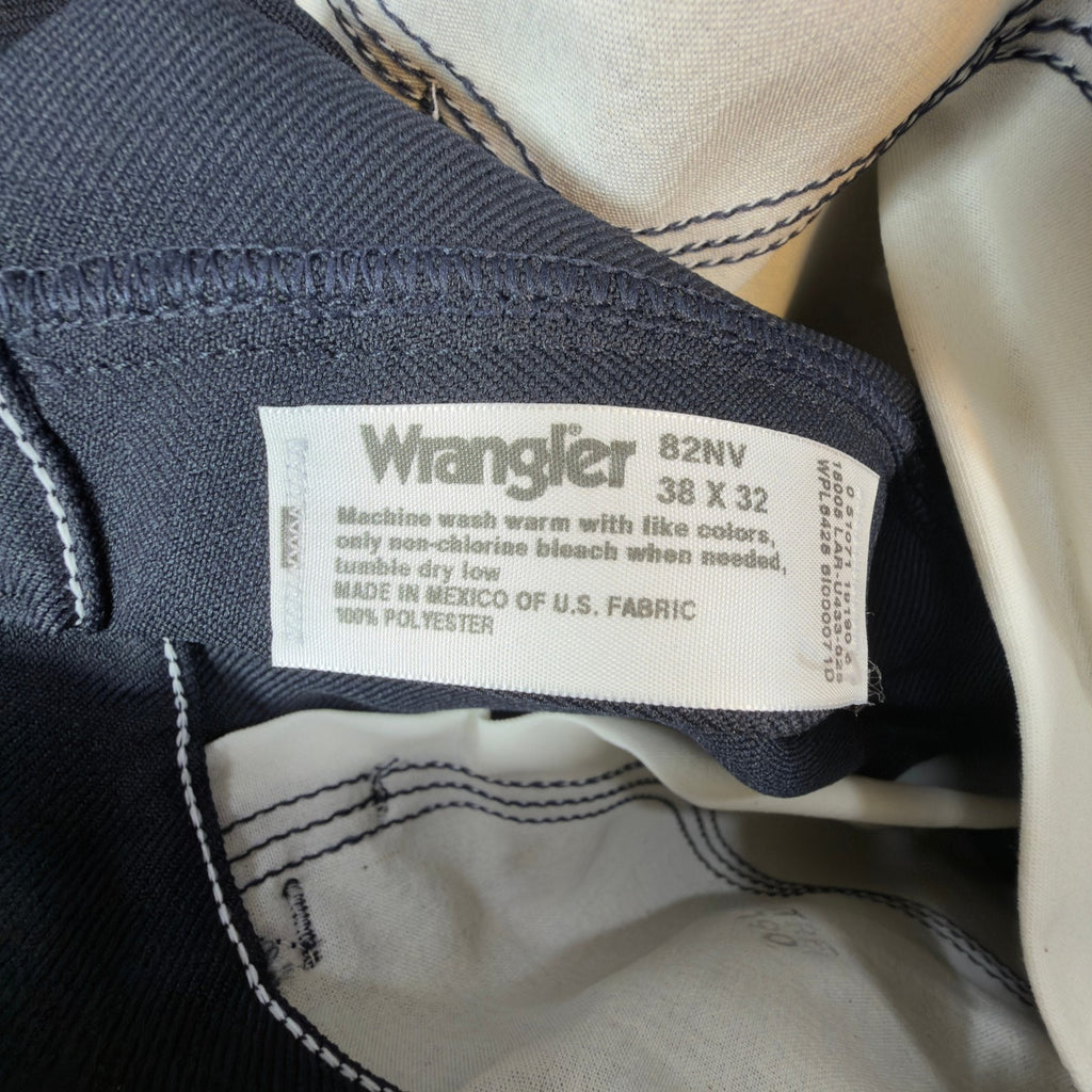Wrangler Wrancher Bootcut Pants Mens 38x32 Navy Vintage Y2K NWT 82NV