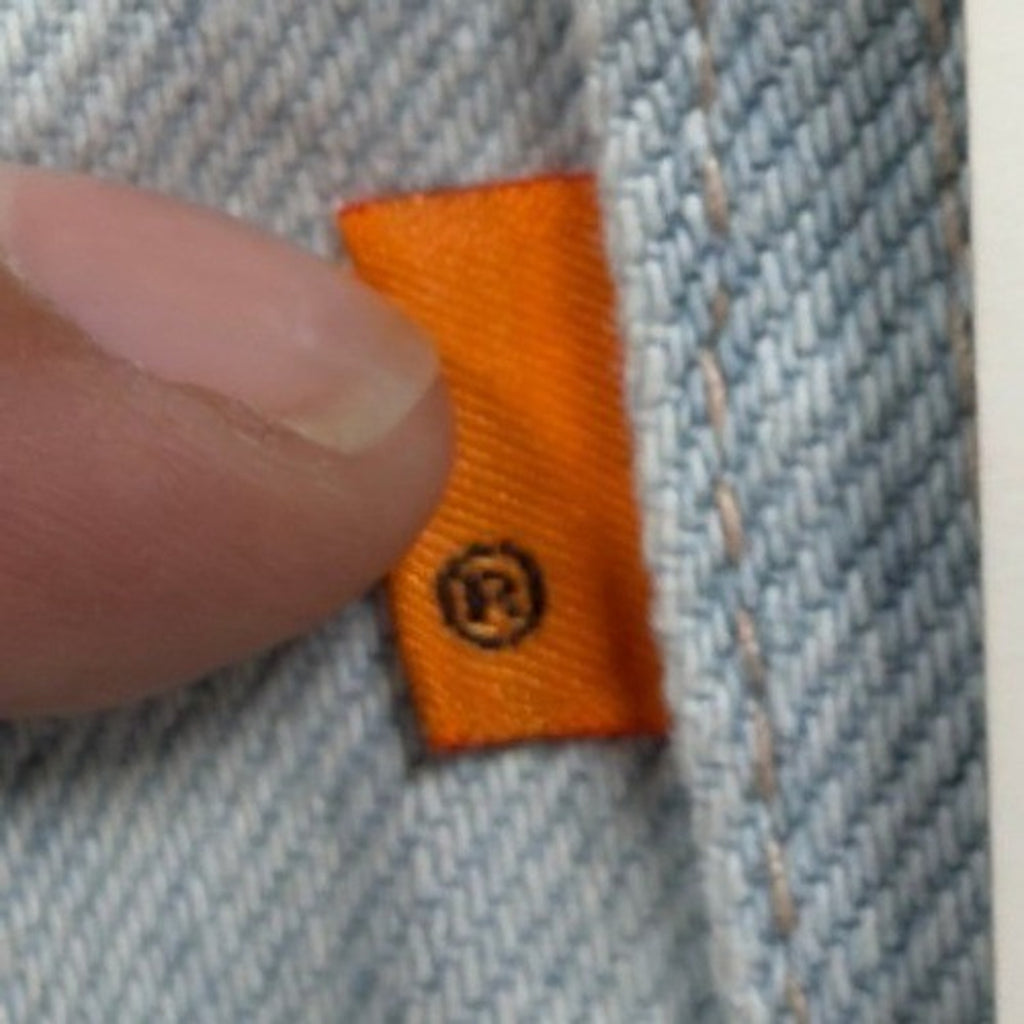 Levi's Vintage 90s 550 Shorts Boys 8 Light Wash Denim Orange Tab Made in USA NWT - take2supply