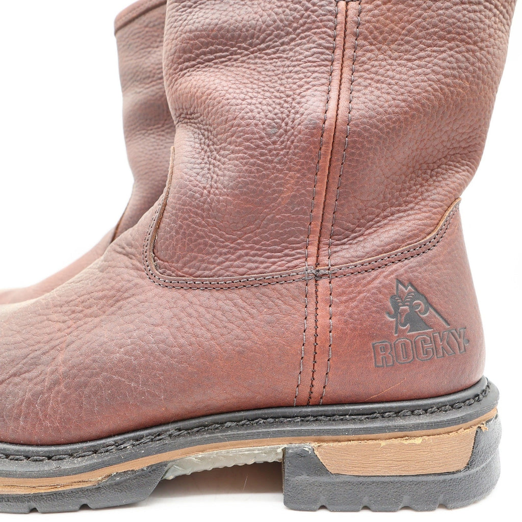Rocky IronClad 5685 10-Inch Waterproof Pull-On Work Boots Men's 11W Brown NWT