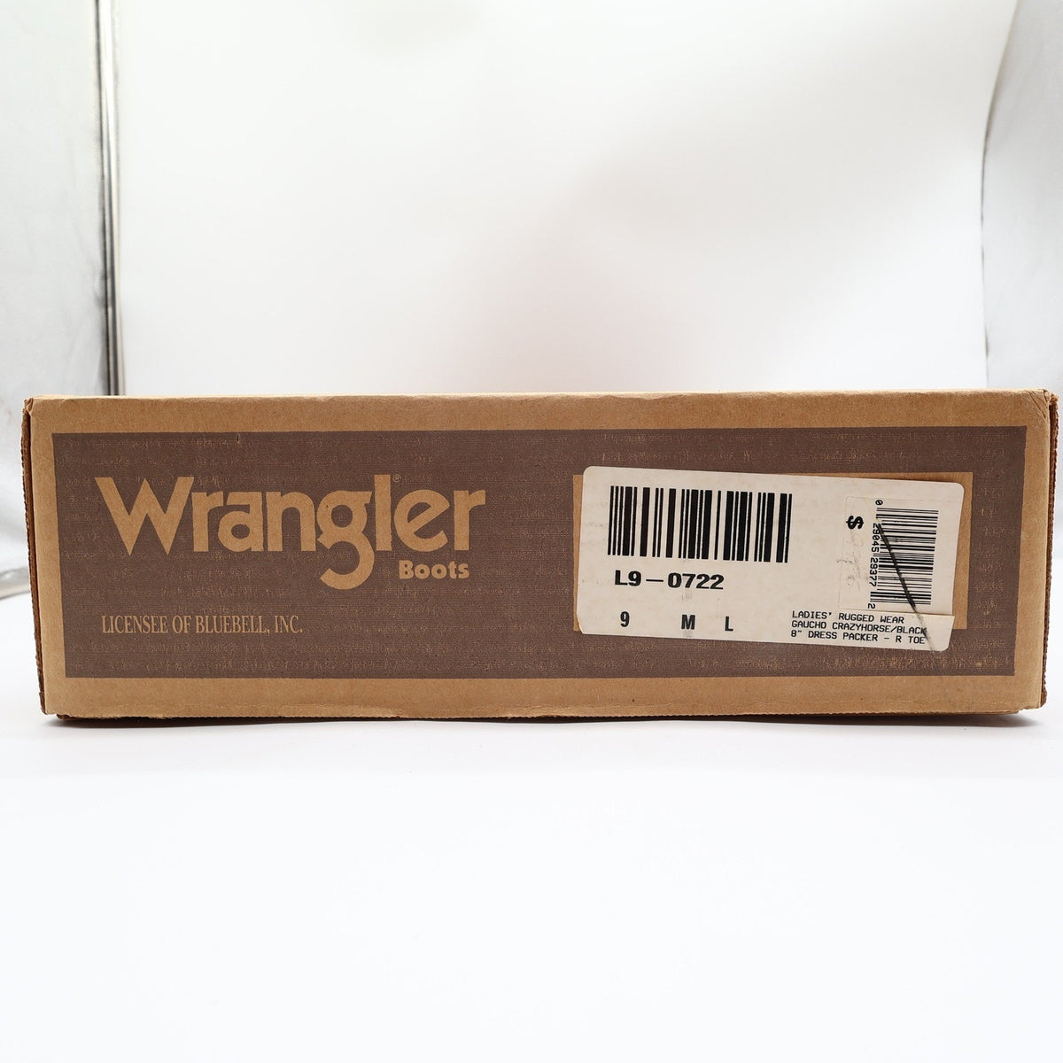Wrangler Rugged Wear 8-Inch Dress Packer Boots Women's 9 Gaucho Crazyhorse Black NWT