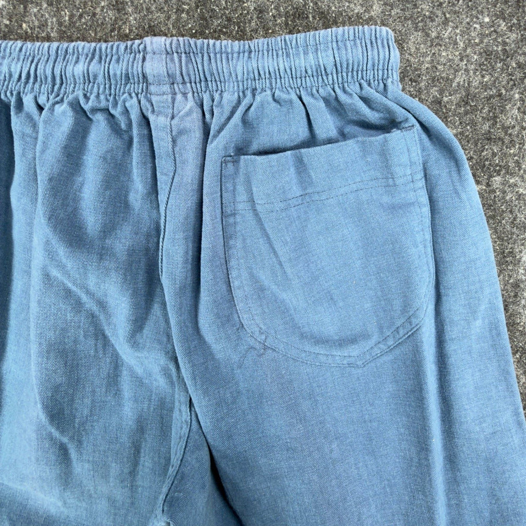 Quiksilver Vintage 90s Shorts Boys XL Blue Cotton Silver Edition NWT - take2supply