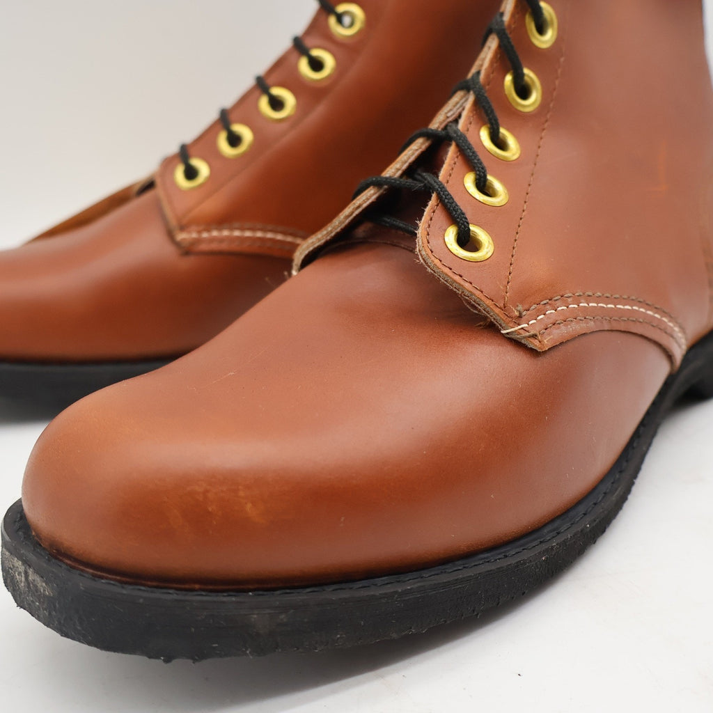 Cedar Crest Work Boots Mens 11 Vintage Deadstock Brown Leather Flex-Weld USA