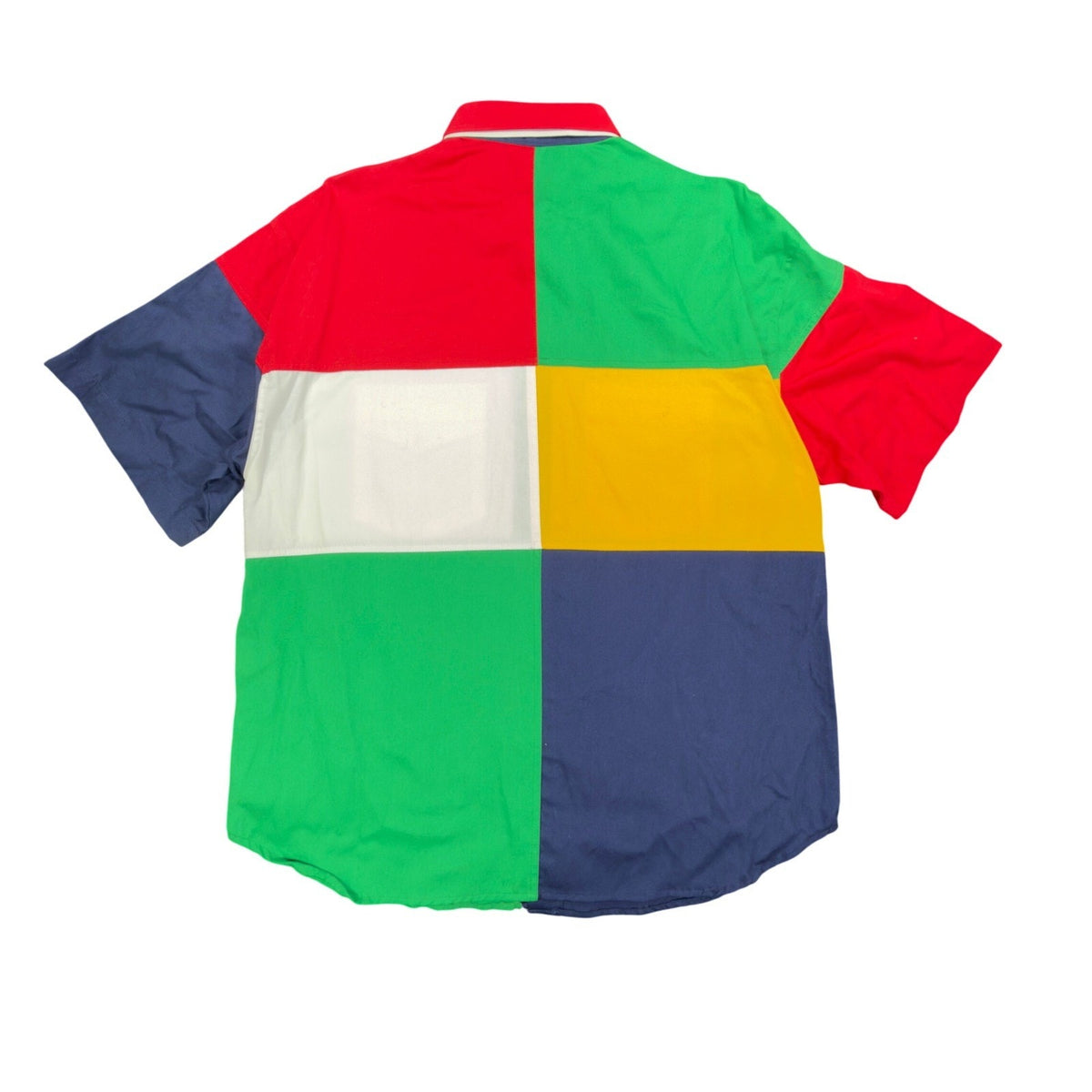 San Angelo Vintage 90s Color Block Shirt Mens Large Multi Cotton NWT - take2supply