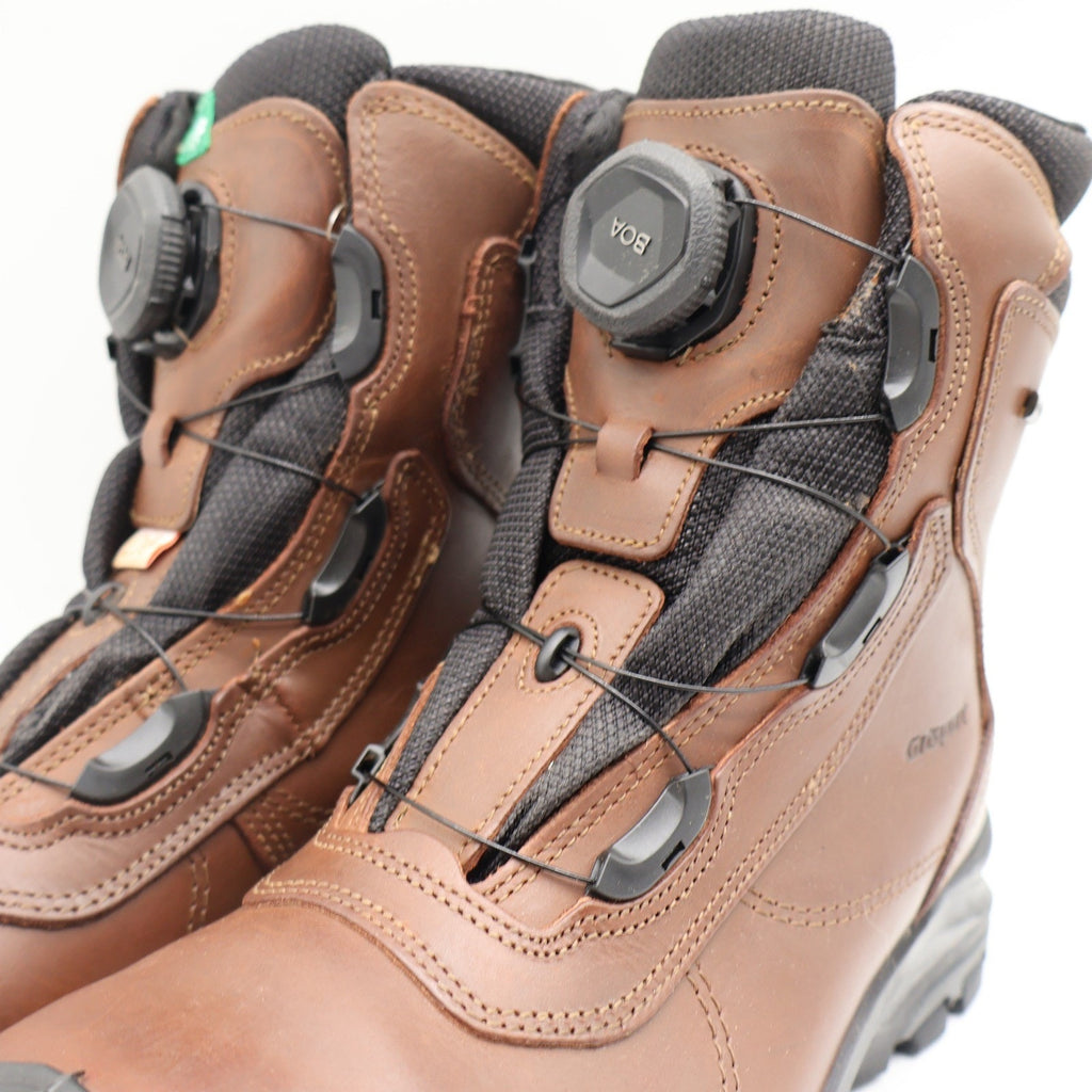 Grisport BOA Constructor Men 10 Brown Leather Waterproof Vibram Safety Work Boot