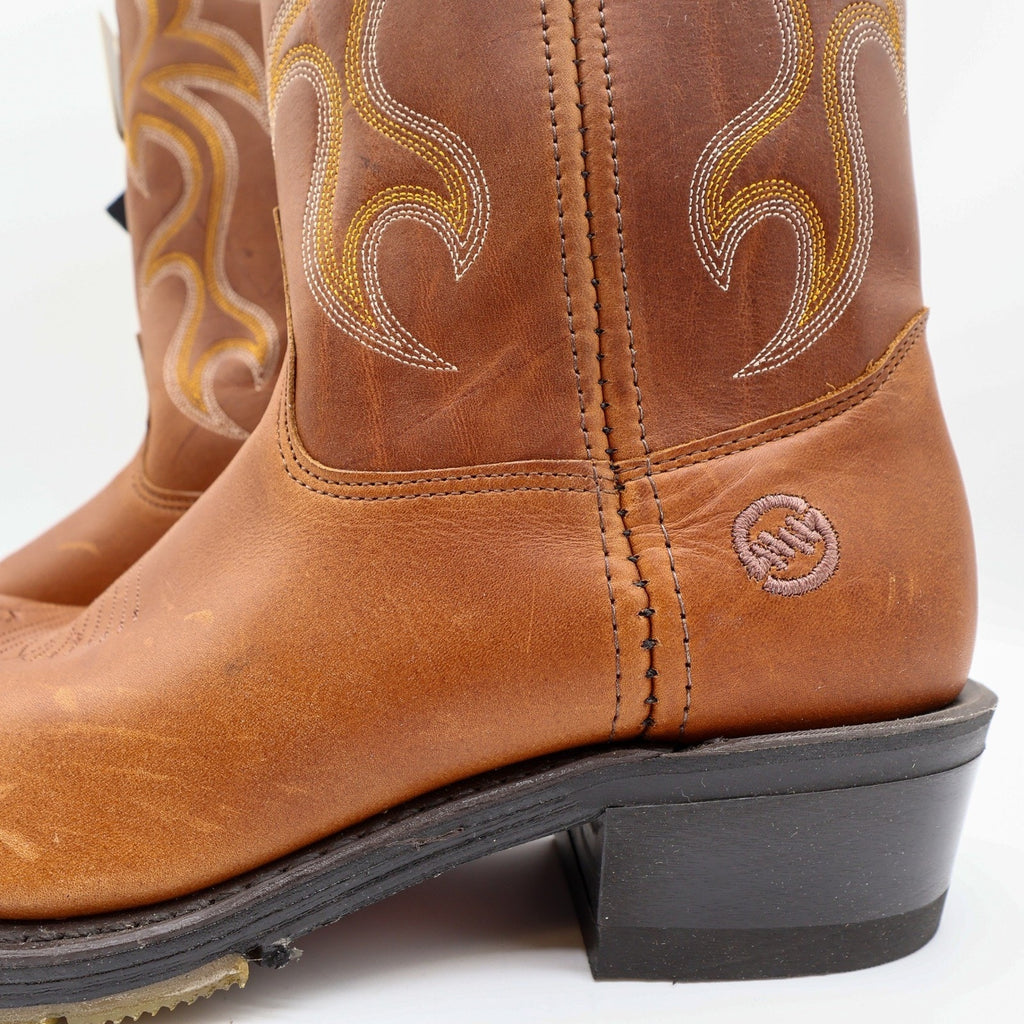 Double-H 3229 AG7 Brown Leather Western Work Boots Men's 10.5D NWT Deadstock