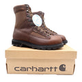 Carhartt Work Boots Mens 12 M Brown Leather Waterproof 8" Logger CML8150 NIB