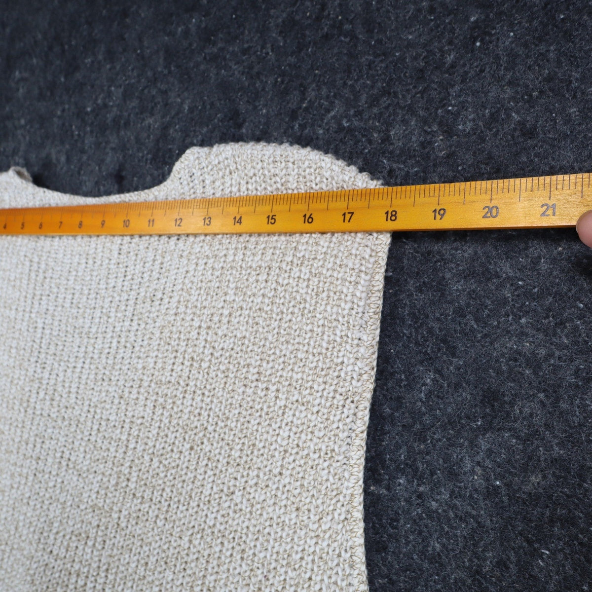 Lucia Sweater Vest Womens Large Vintage 90s Cream Cotton Knit Button Front USA