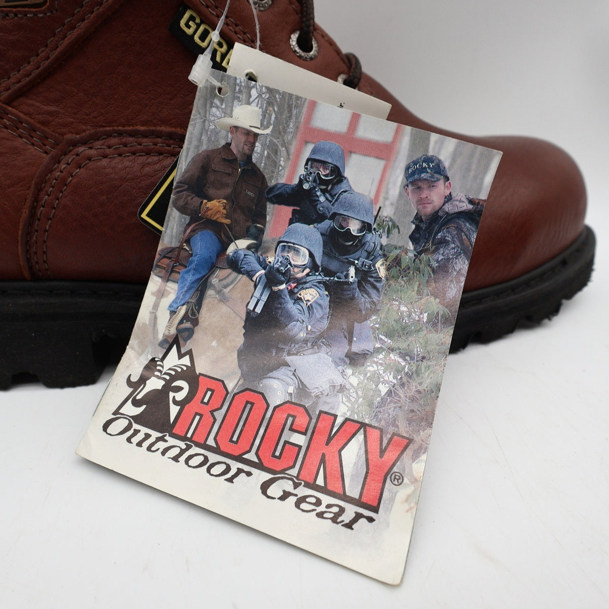 Rocky 2000s Ranger Steel Toe Work Boots Mens 10.5 M Brown Leather GORE-TEX NWT