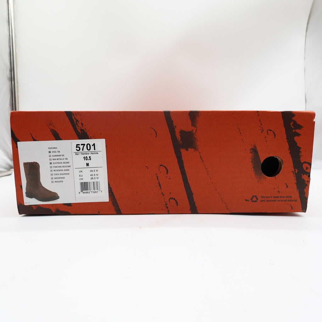 Worx 5701 Steel Toe Work Boots Mens 10.5 Brown Leather New In Box - take2supply