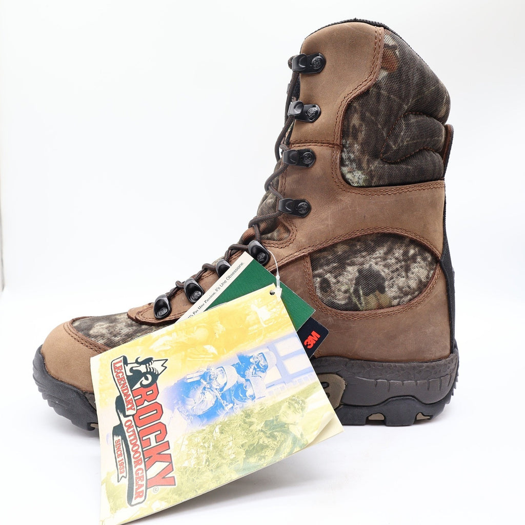 Rocky Y2K Lynx 400 SIQ Hunting Boots Mens 9W Brown Camo Leather New With Box - take2supply