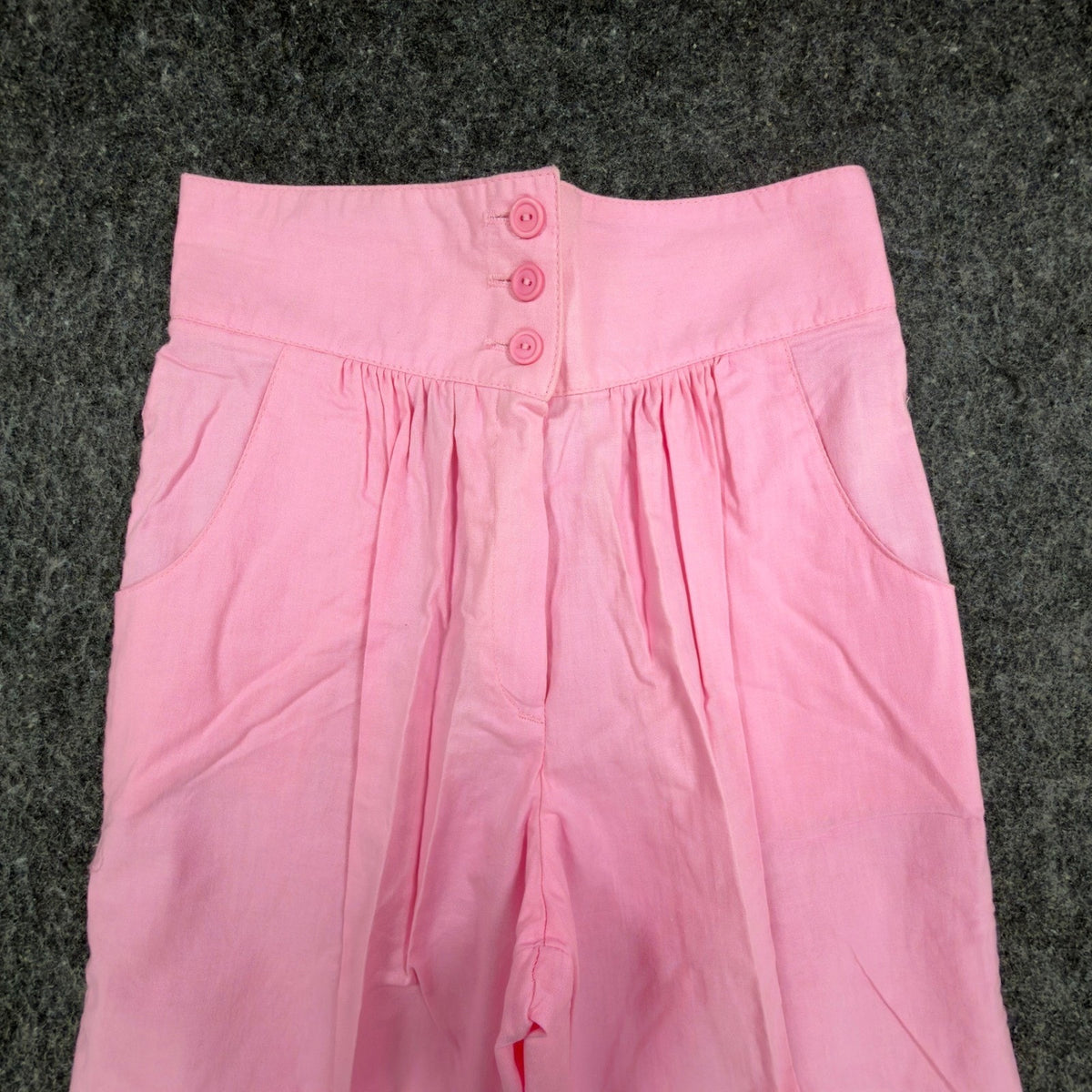 Catnip Vintage 80s High Waist Pleated Pants Womens 13 Pink Cotton NWT USA - take2supply