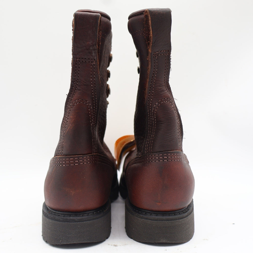 Carolina 8006 Work Boots Mens 9.5 D Brown Briar Pitstop Leather Steel Toe USA