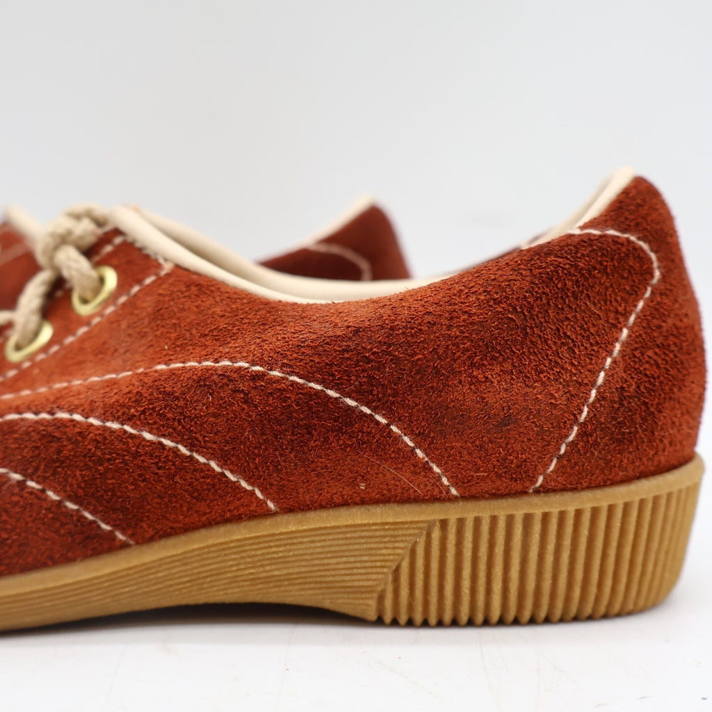 Vintage 70s Dashers 2304 Rust Suede Oxford Sneakers Kids 12.5C Deadstock