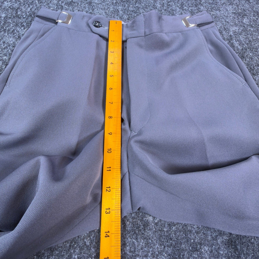 Nulook Fashions Trousers Mens 32 Vintage 70s Gray Polyester Flare Leg Deadstock
