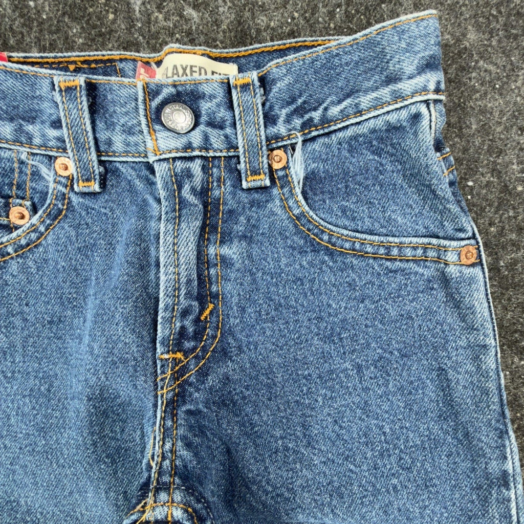 Levi's Vintage 90s Boys 4 Regular 550 Relaxed Fit Jeans Blue Denim NWT
