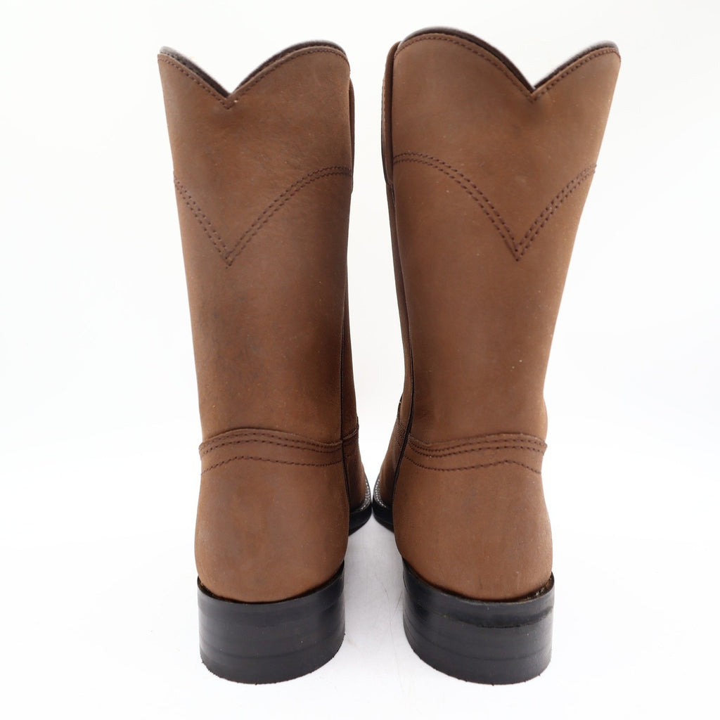 Acme Vintage 80s Distressed Leather Roper Cowboy Boots Men 6 D Box NOS