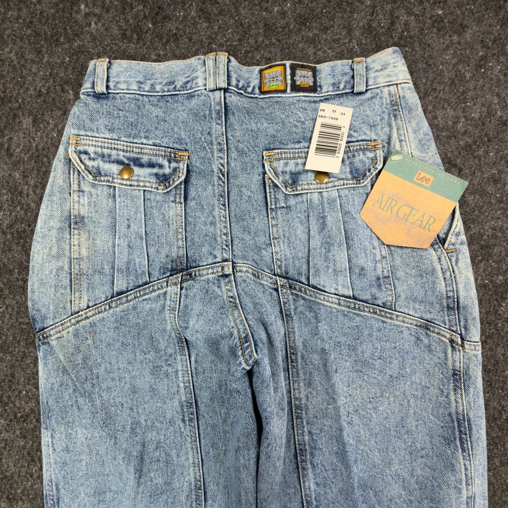 Lee Vintage 90s Air Gear Trekker Jeans Mens 28x34 Frost Indigo NWT New