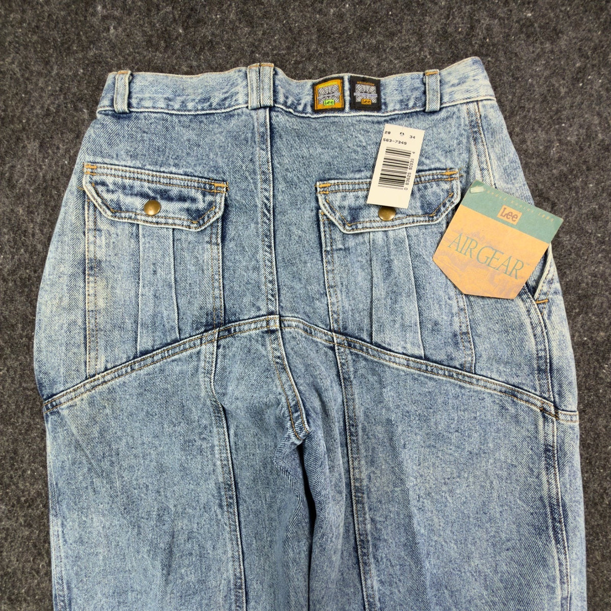 Lee Vintage 90s Air Gear Trekker Jeans Mens 28x34 Frost Indigo NWT New