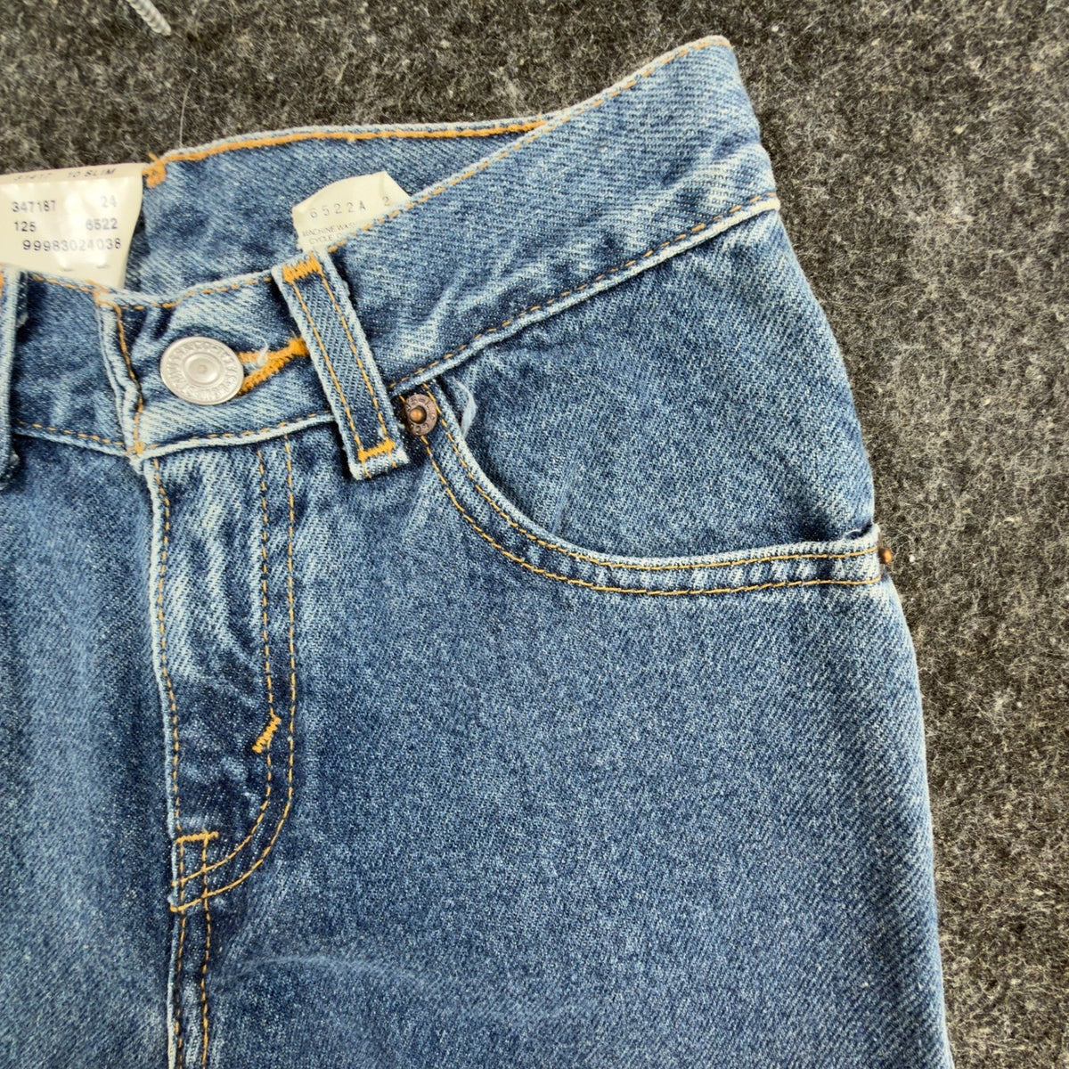Levi's 517 Flare Jeans Girls 10 Slim Blue Cotton Slim Fit Vintage Y2K New - take2supply