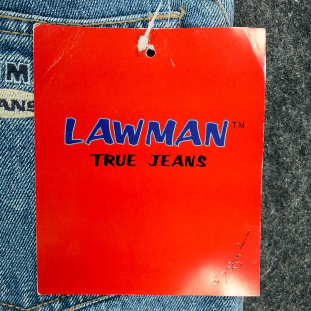 Lawman Vintage 90s Denim Shorts Womens 7 Blue Cotton NWT Deadstock High Rise - take2supply