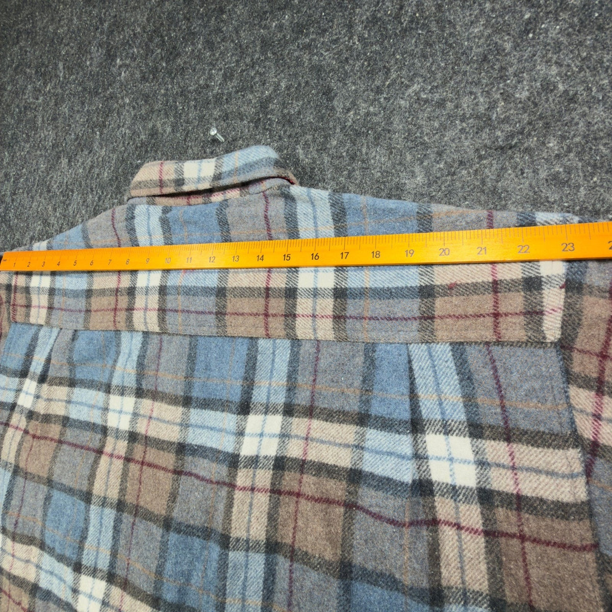 Salmon River Vintage 90s Plaid Shirt Jacket Mens XL Blue Wool Blend NWT C466