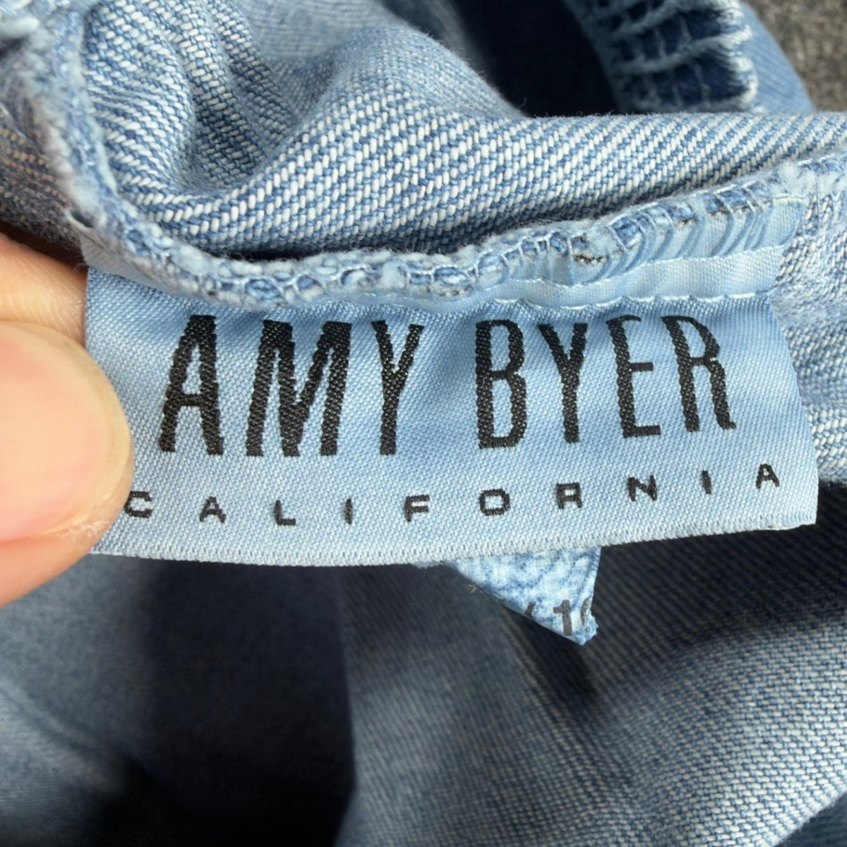 Amy Byer Vintage Y2K Skort Girls XL Blue Cotton Denim NWT Rose Leopard Print - take2supply