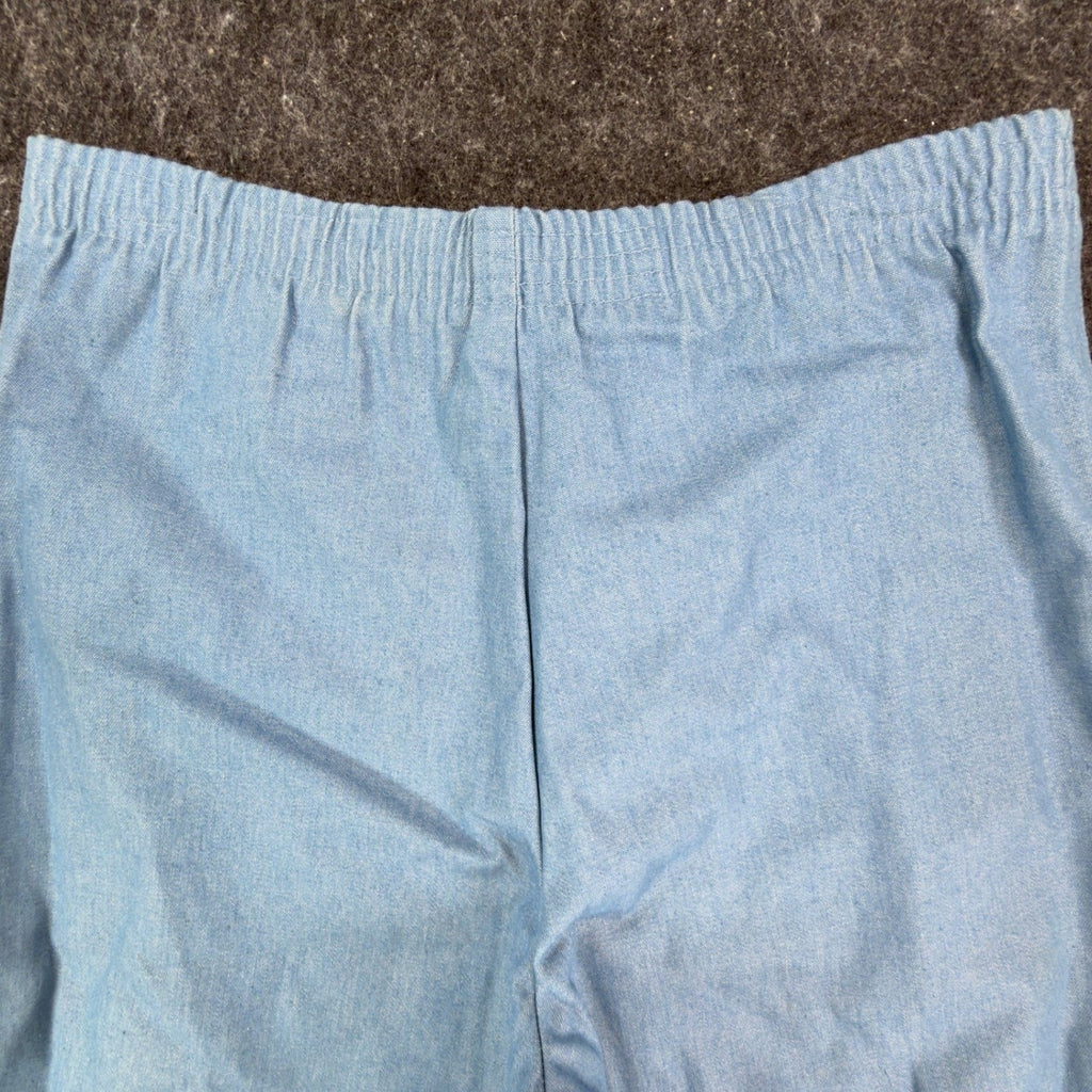 Donnkenny Vintage 90s Shorts Womens 8 Blue Elastic Waist Drawstring NWT