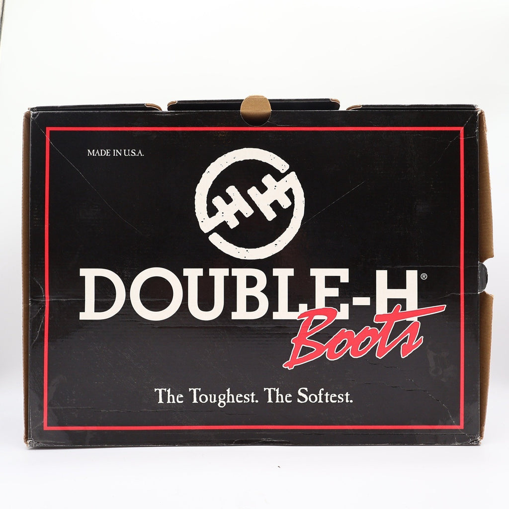 Double-H Wellington Boots Mens 10.5 D Brown Leather Work Boots NWT