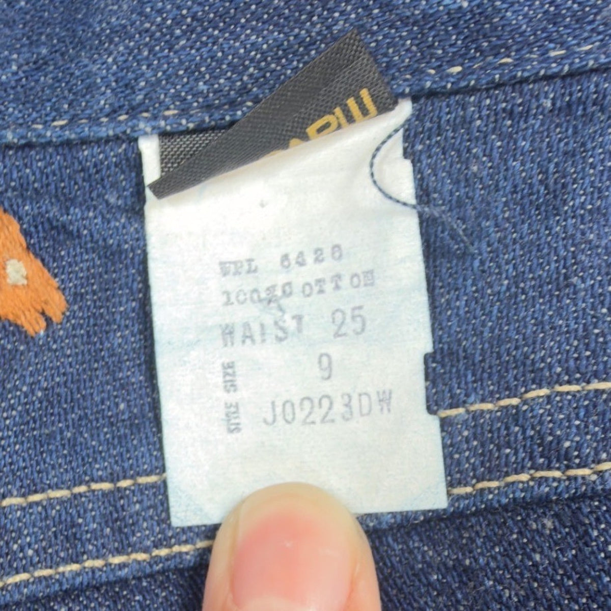 Maverick Vintage 70s Flare Jeans Juniors 9 Blue Cotton NWT Deadstock Made in USA