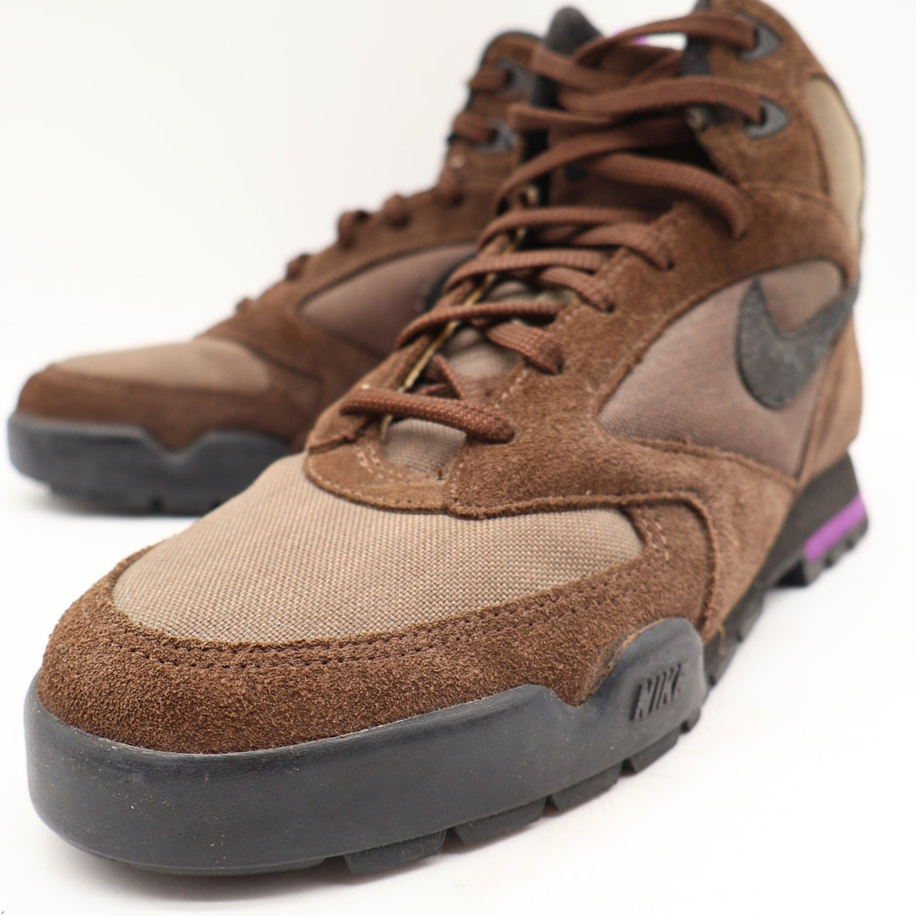 Vintage 1992 Nike Caldera 3/4 Plus Chocolate Suede Hiking Boots Men's 7 Deadstock
