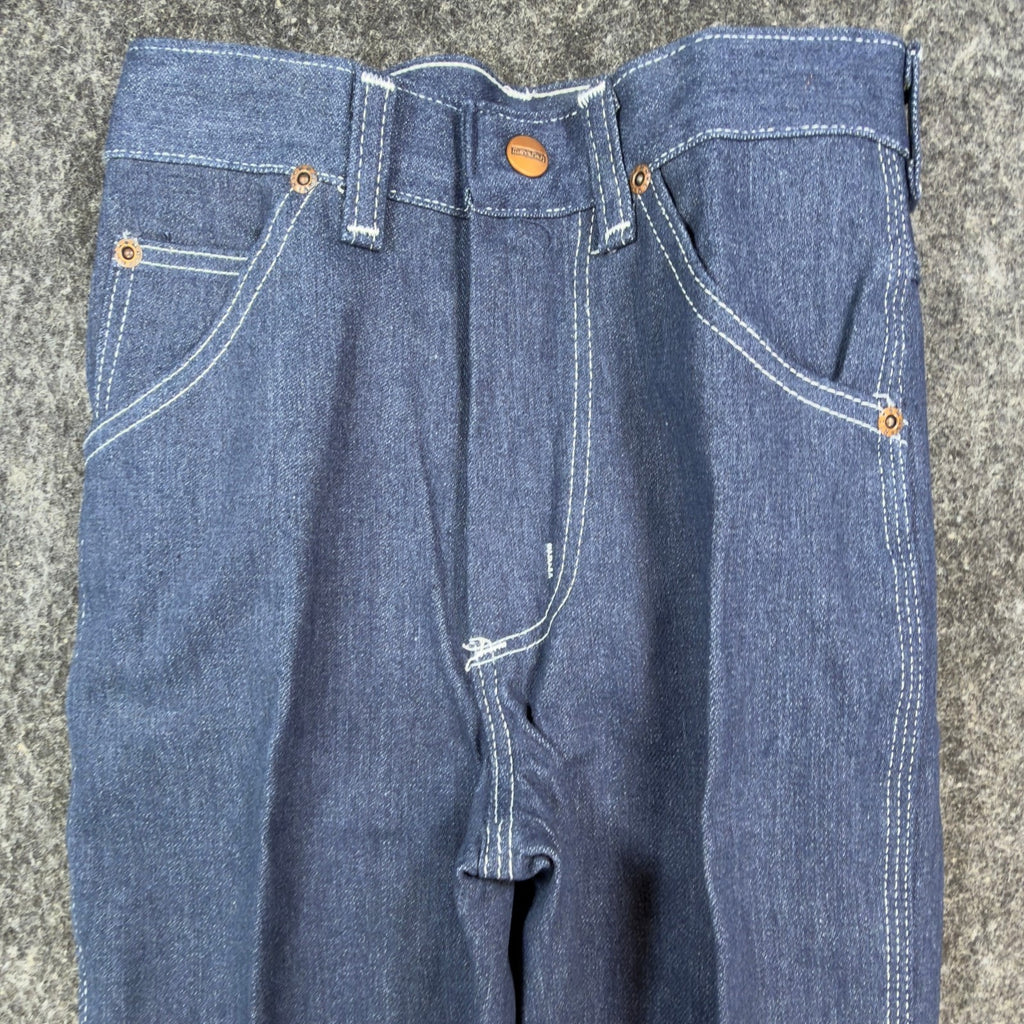 Maverick Vintage 70s Jeans Boys 12 Slim USA Blue Denim NWT Z128MNS 24x27
