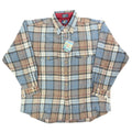 Salmon River Traders Vintage Plaid Flannel Shirt Mens XL Blue Wool Blend NWT