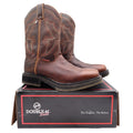 Double-H Modern ICE Work Boots Mens 9 D Brown Leather Square Toe Waterproof NWT - take2supply