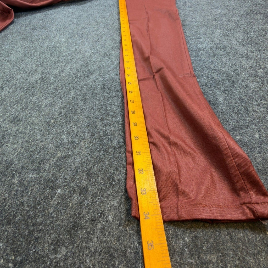 Maverick 70s Vintage Flare Pants Juniors 7 Rust Red Polyester Deadstock NWT