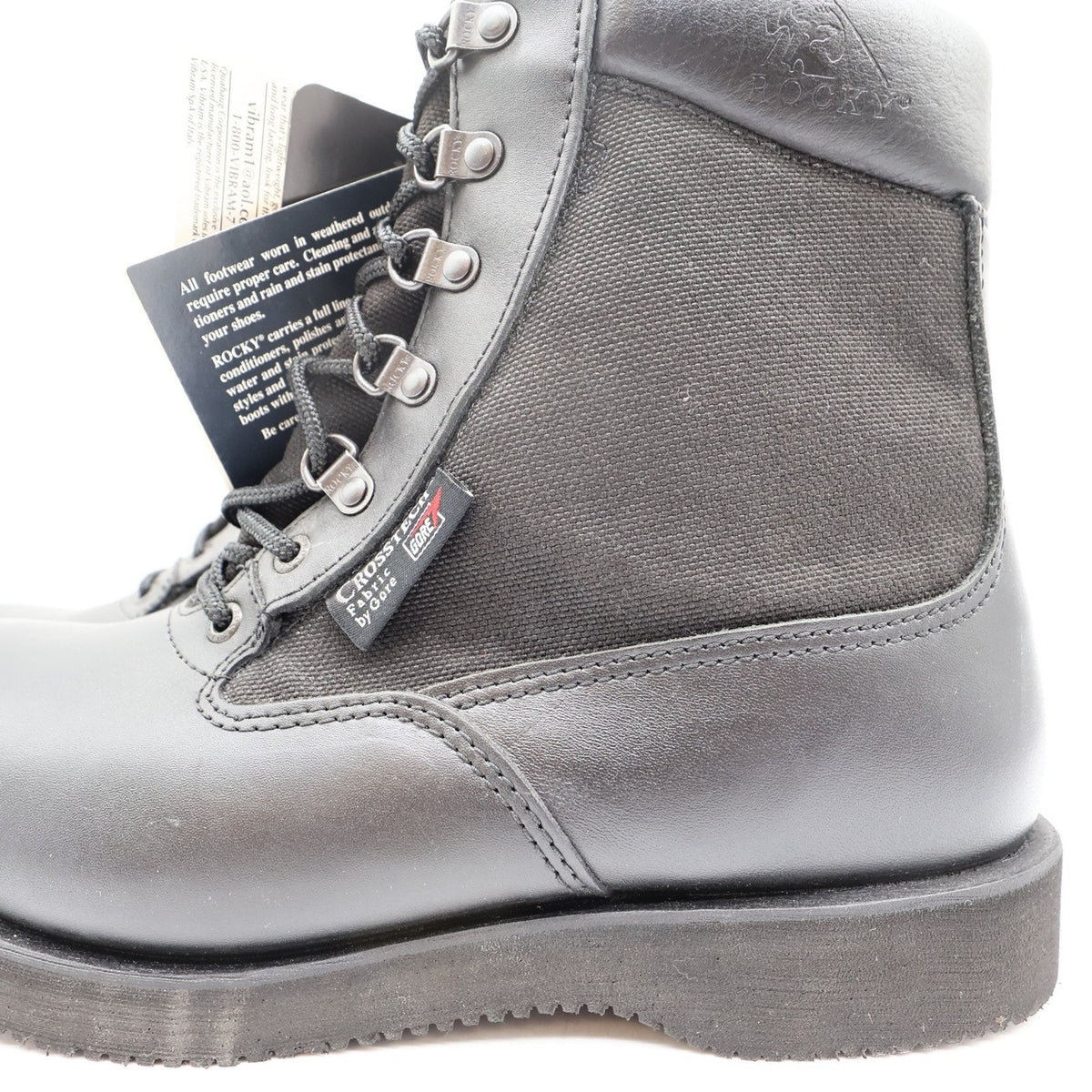 Rocky Eliminator 6" Boots Mens 9 Black Leather Waterproof Insulated NIB 8030