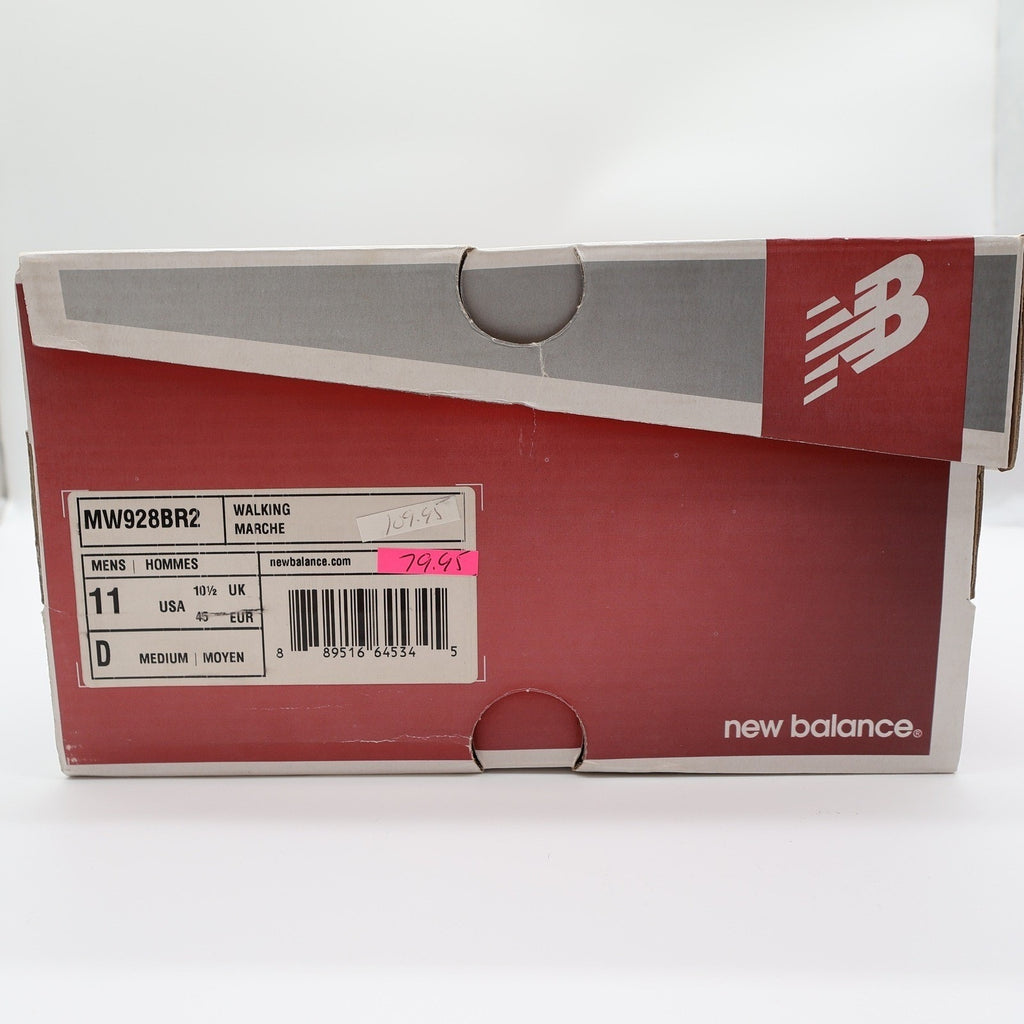 New Balance 928v2 Mens Size 11 Brown Leather Walking Shoes MW928BR2 ROLLBAR