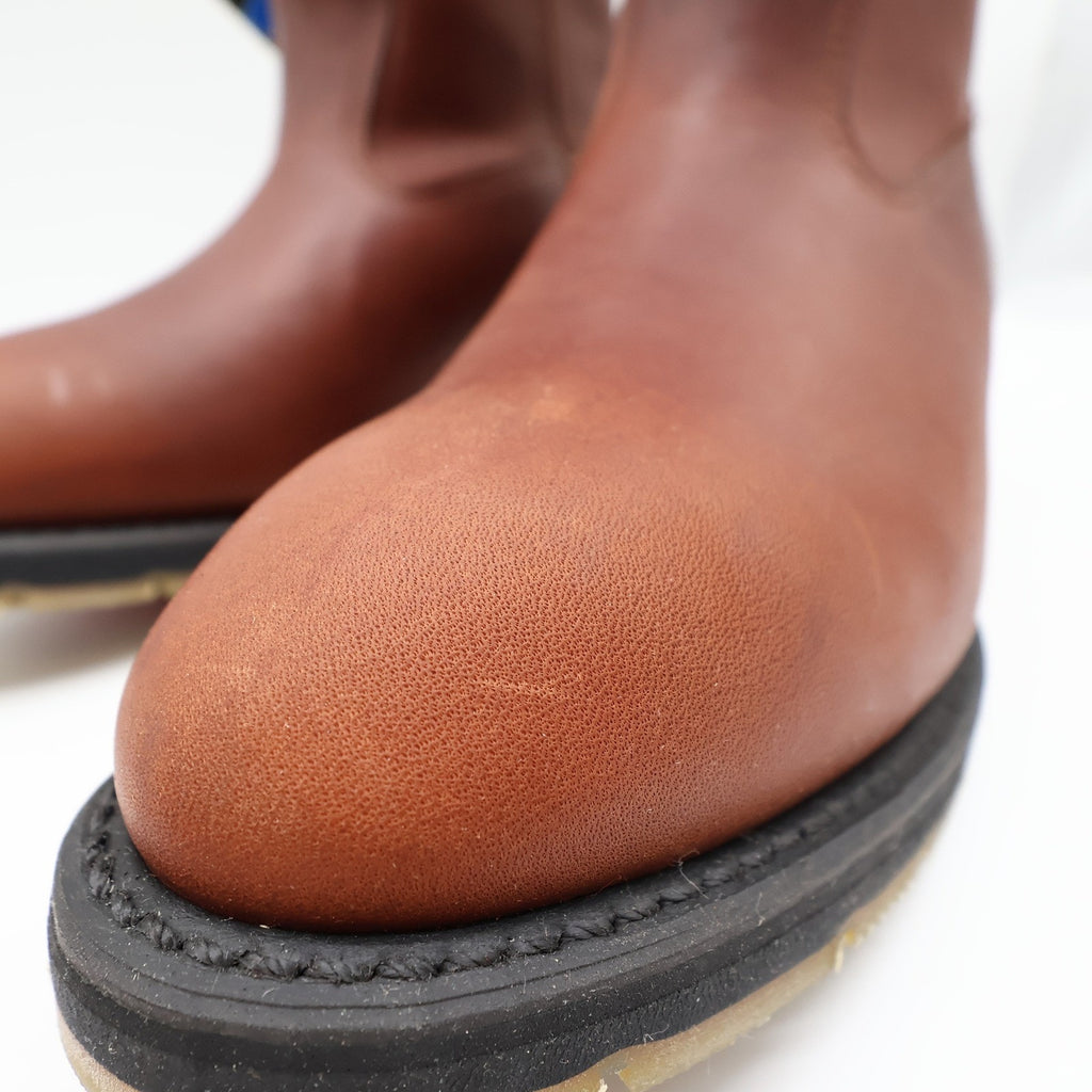 Double-H Ranch Wellington Boots Mens 8.5 D Brown Leather Gore-Tex NWT 2580