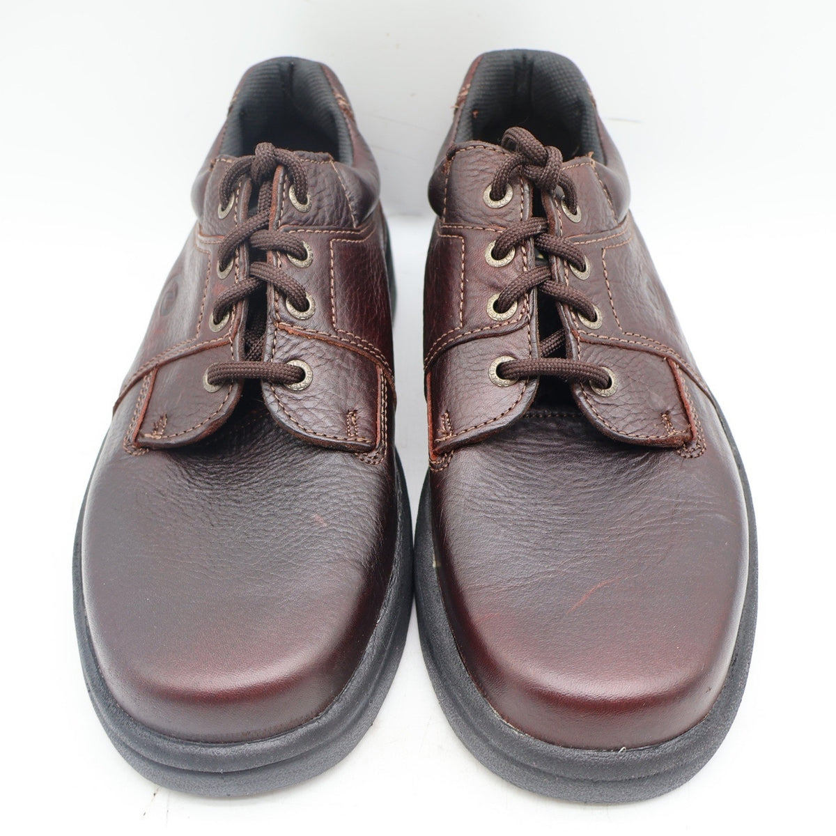 Vintage 90s Dexter Aspen C260-2 Walnut Tumbled Leather Oxfords Men's 10.5M USA Deadstock