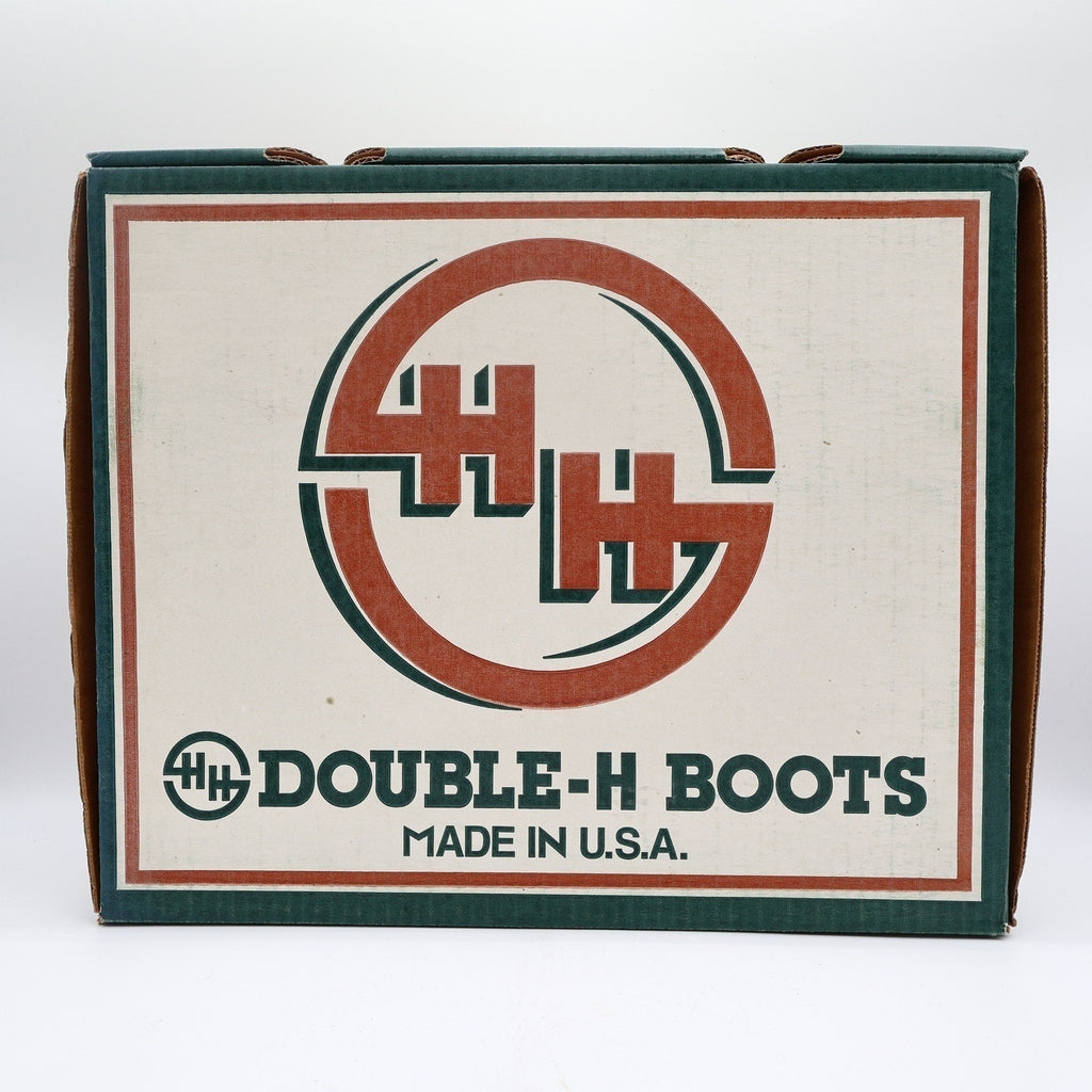 Double-H 3263 Work Western Boots Mens 10.5 D Brown Leather New Made In USA