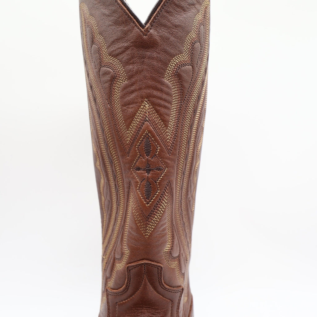 Justin 2417 Cowboy Boots Mens 9 D Coffee Saltillo Brown Leather NWT