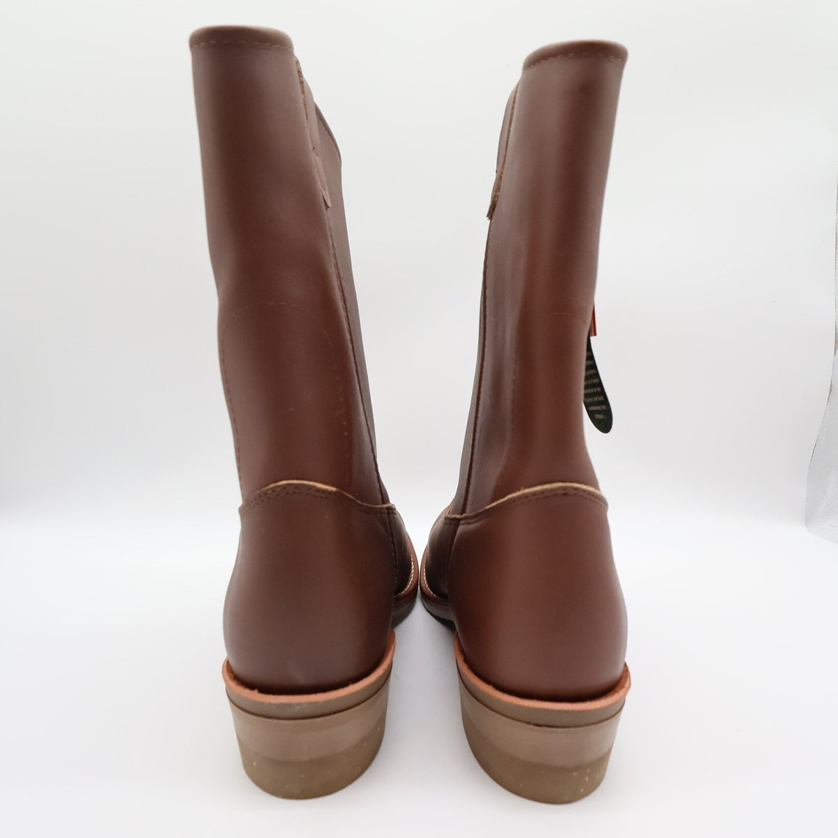 Double-H 2555 Ranch Wellington Brown Leather Work Boots Men's 9.5D USA NWT