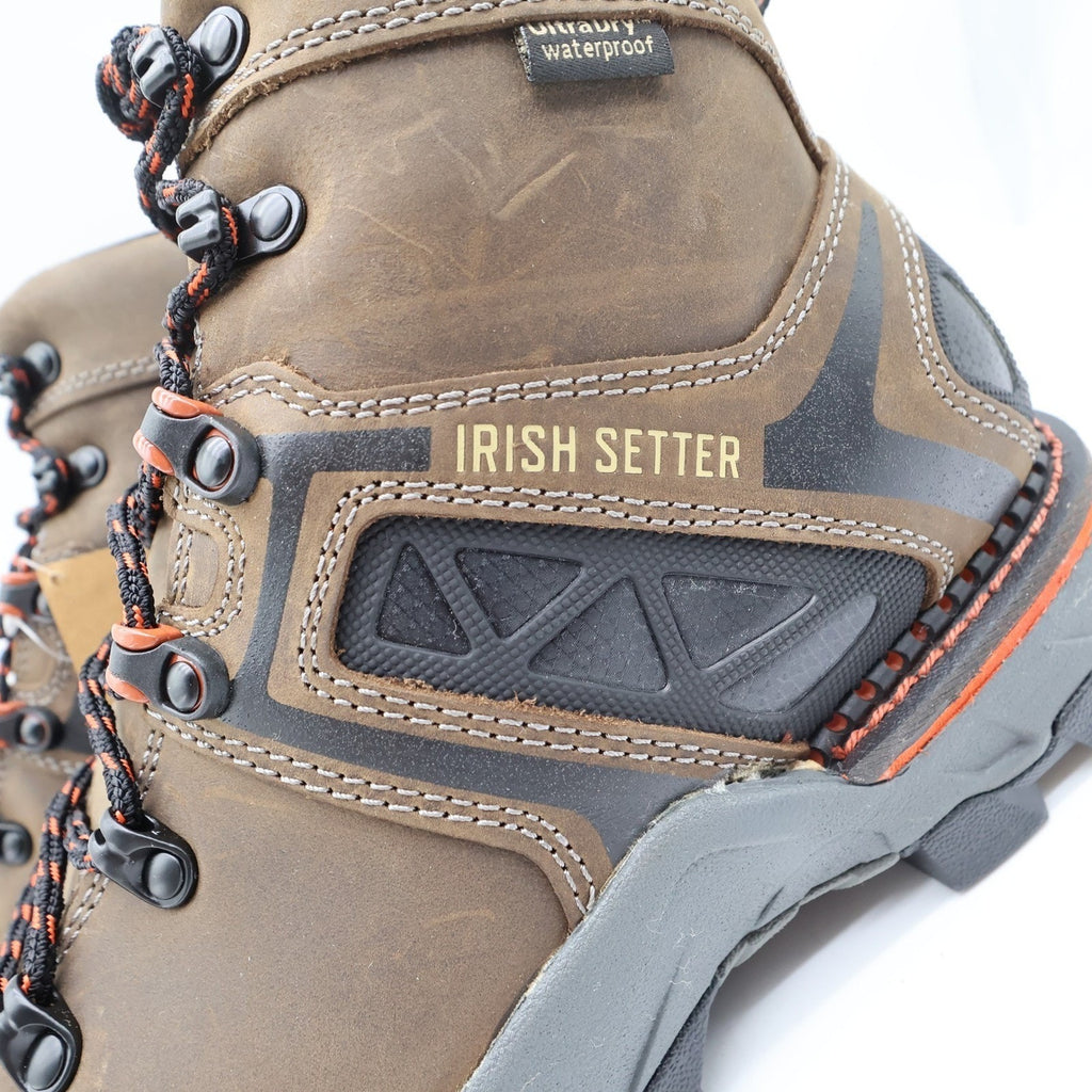 Irish Setter Boots Mens 10 D Crosby Leather Waterproof Safety Toe 83628 NIB